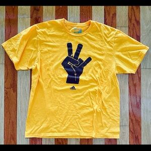 ADIDAS ARIZONA STATE UNIVERSITY SUN DEVILS YELLOW COTTON TSHIRT GO TO TEE XL